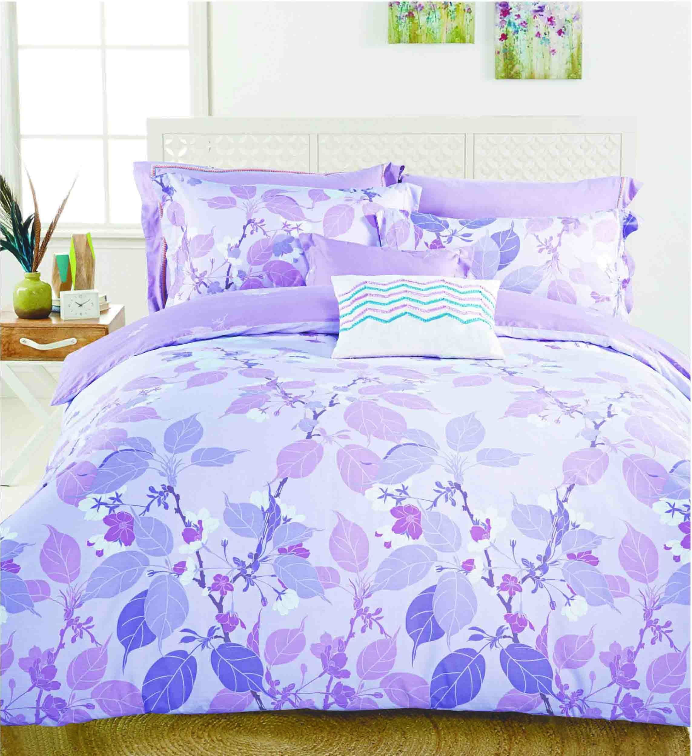 Daphne Vividly Printed Cotton Bedding Set #160509 100% Cotton Printed image71