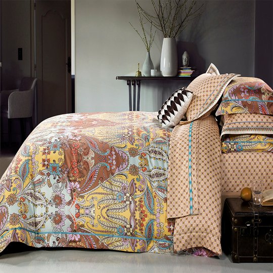 Daphne 400 High thread count pima cotton comforter set #140175 100% Cotton Printed image56